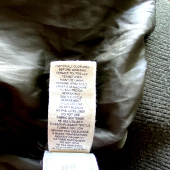 Maralyn & Me Cropped Puffer‎ Bomber Jacket Shiny Olive Sz S Silky Soft Cozy - Picture 9 of 11